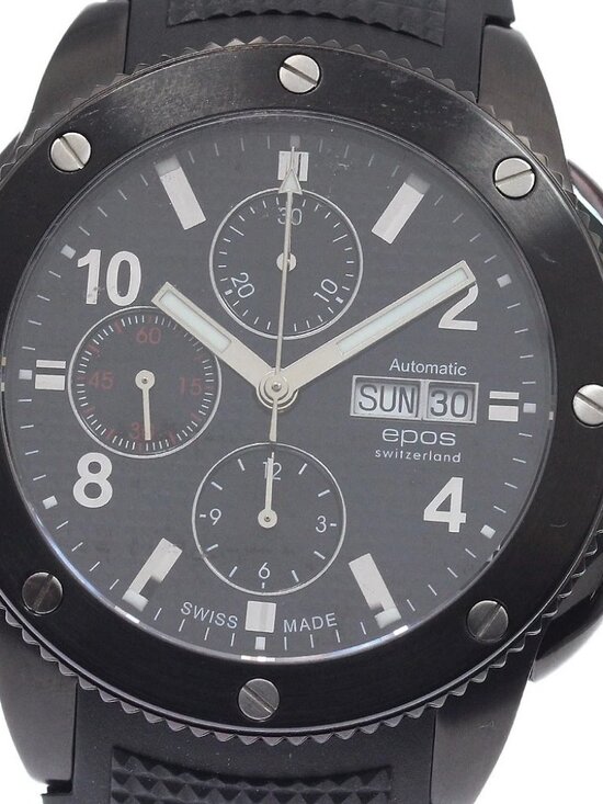 EPOS 3388SBBKR Chronograph day date black Dial Automatic Men\'s Watch_946618 main image 4